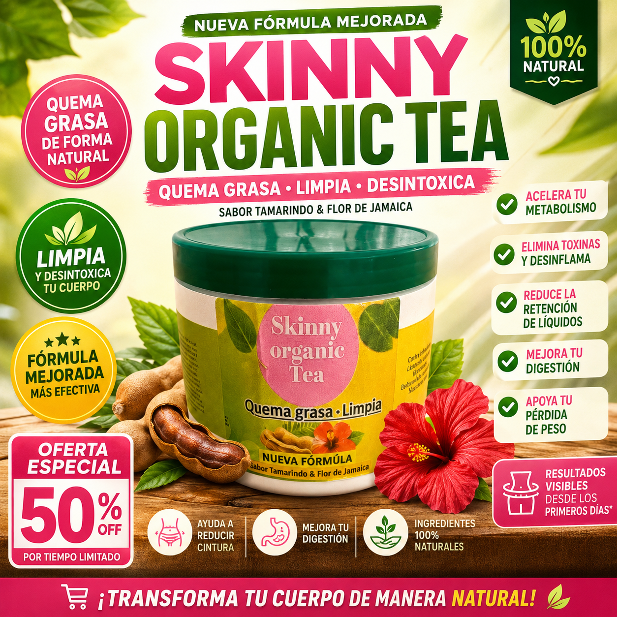 SKINNY ORGANIC TEA