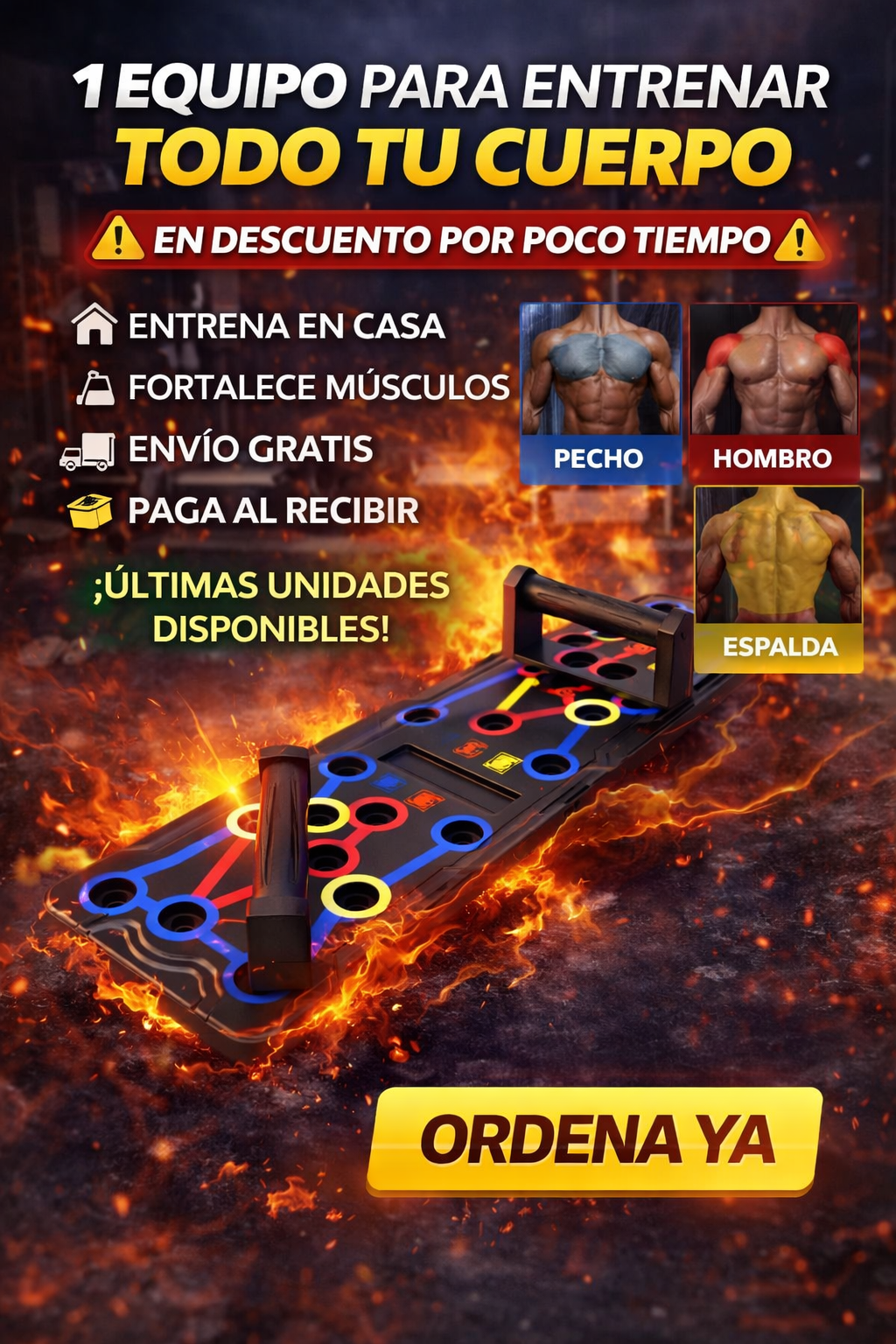 Tablero de Flexiones Multifuncional