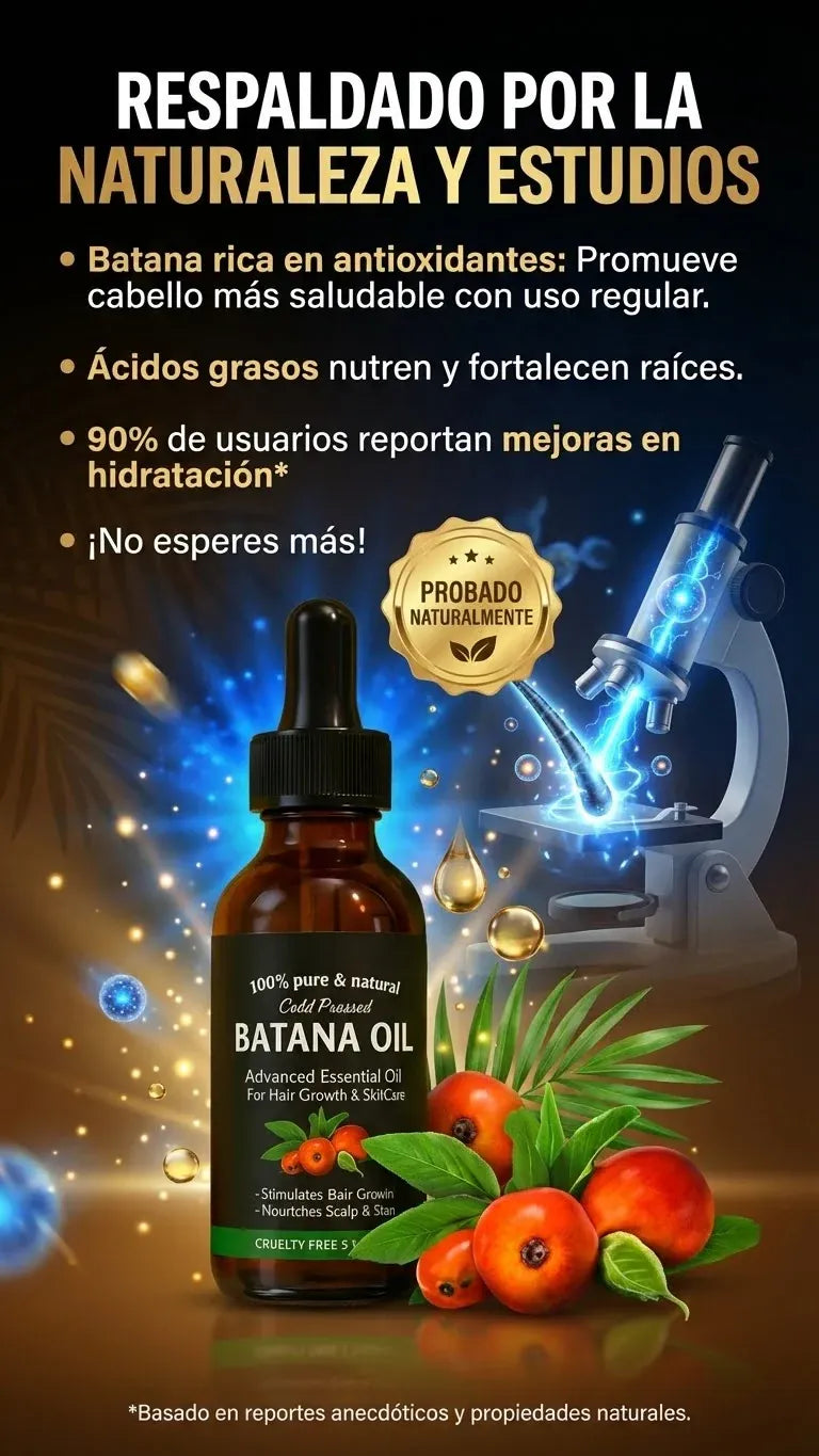 ACEITE DE BATANA 100% PURO -RECUPERA TU PELO EN 3 SEMANAS