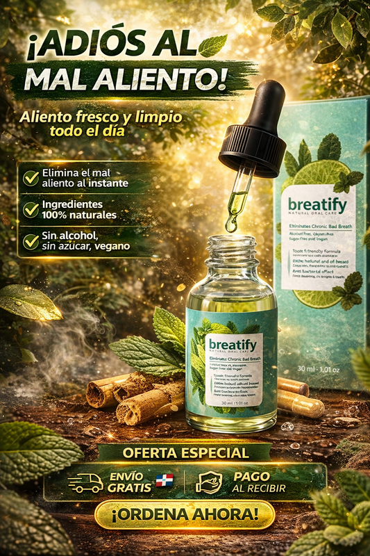 Breatify -Serum Eliminador de mal Olor Bucal