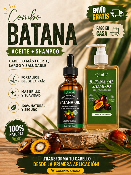 COMBO SHAMPOO Y ACEITE DE BATANA