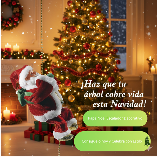 MagicSanta™🎅 Santa Trepador Musical – El adorno que llena tu casa de magia