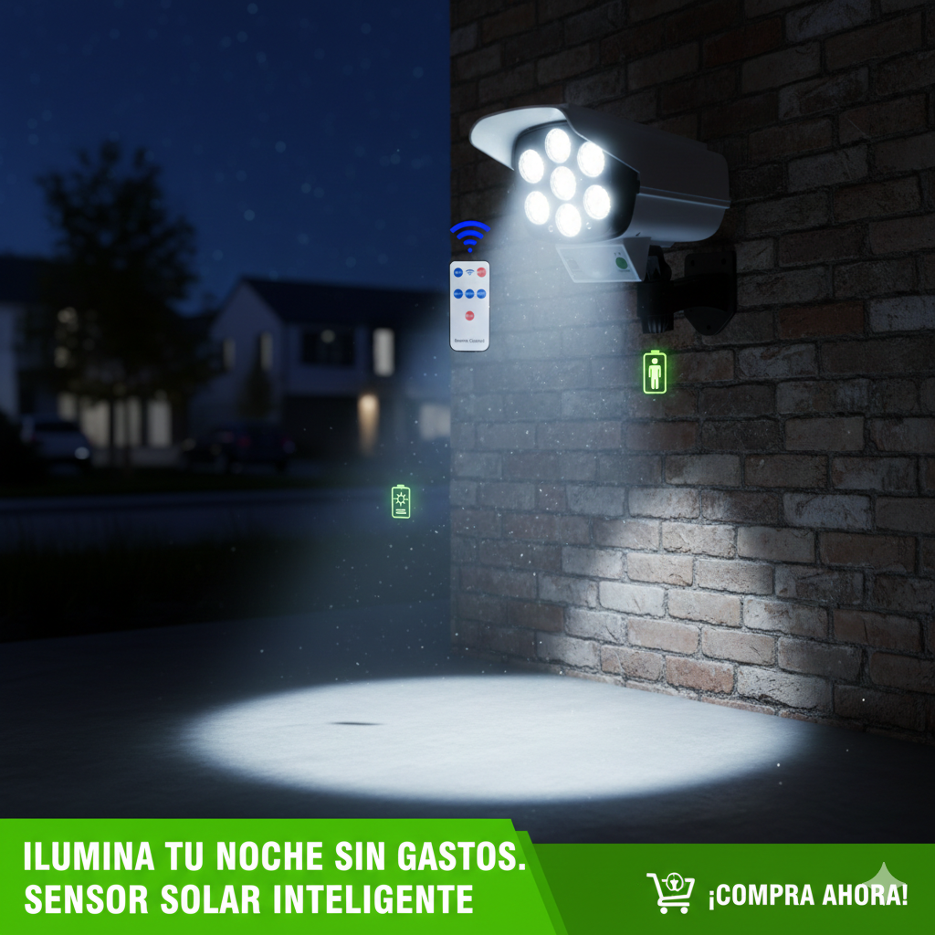 SafeLight Pro™Seguridad automática con energía solar