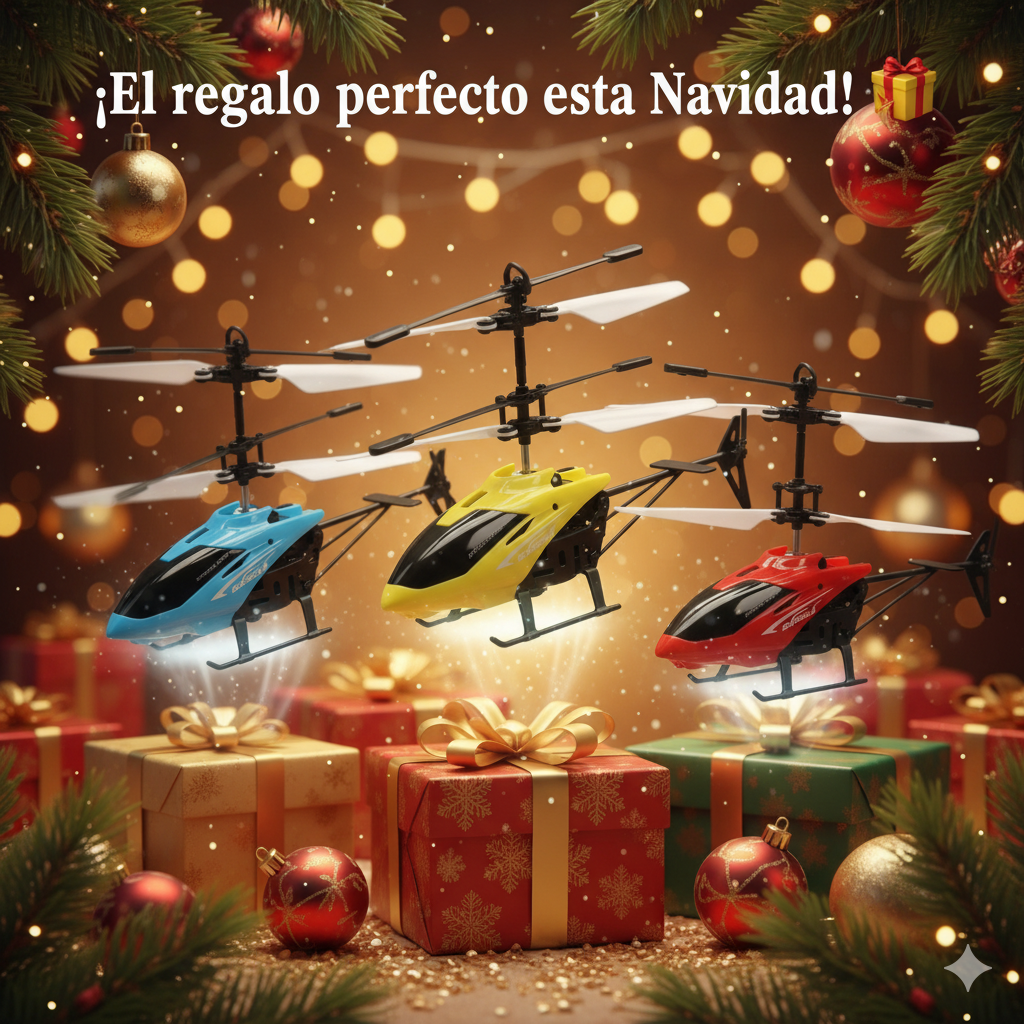 HeliKids™Helicóptero Volador con sensor manual
