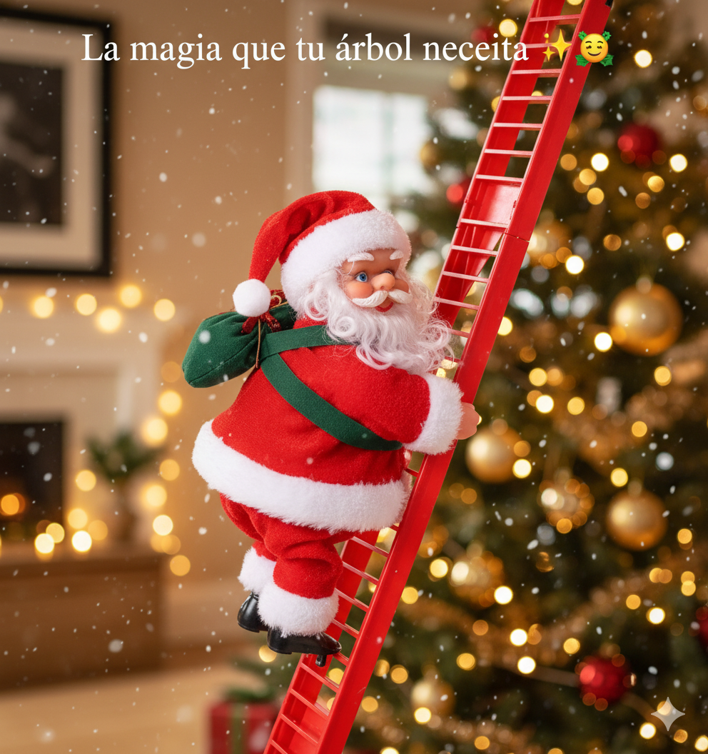 Climbing Santa™ – Adorno Animado con Música