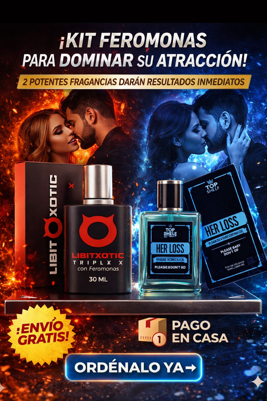 Kit Edicion de Lujo Feromonas – HER LOSS (50 ML) + LIBIT  (30 ML ) (2x1)