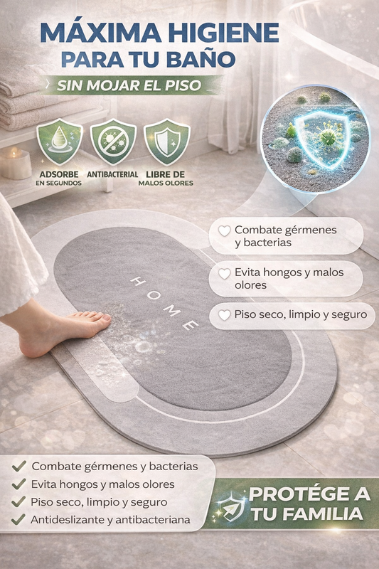 ALFOMBRA ANTIDESLIZANTE PARA BAÑO    (OFERTA  2x1)