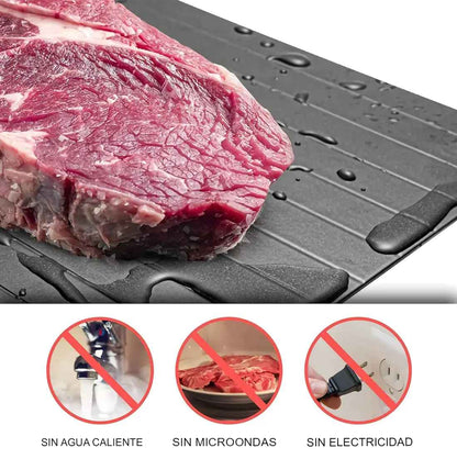 DESCONGELA EXPRESS™  BANDEJA DESCONGELADORA RÁPIDA + GRATIS JUEGO DE TAPAS DE SILICON