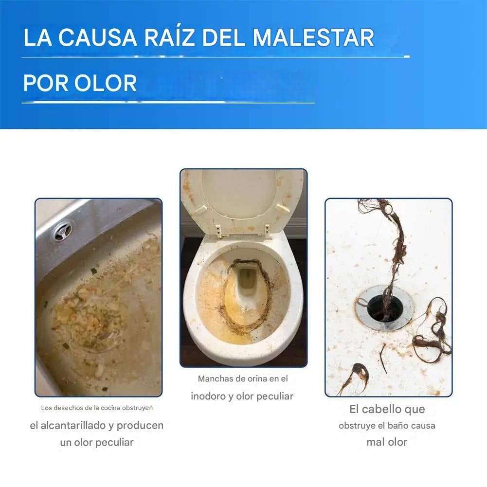 Espuma Limpia Tubo™ Fórmula segura para tus tuberías de cocina y baño