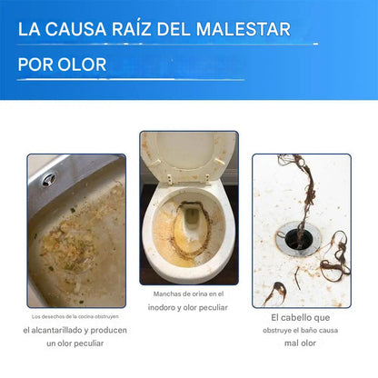 Espuma Limpia Tubo™ Fórmula segura para tus tuberías de cocina y baño