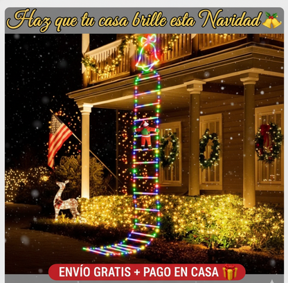 LumiStair™ Escalera LED Navideña – ¡El adorno estrella de tu hogar! ✨