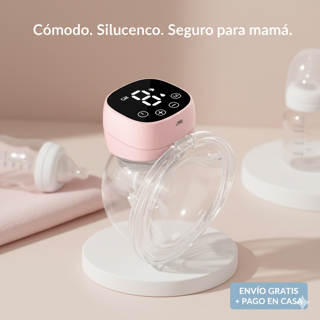 BabyPump™Extractor Materno Portátil Silencioso, Cómodo y Manos Libres