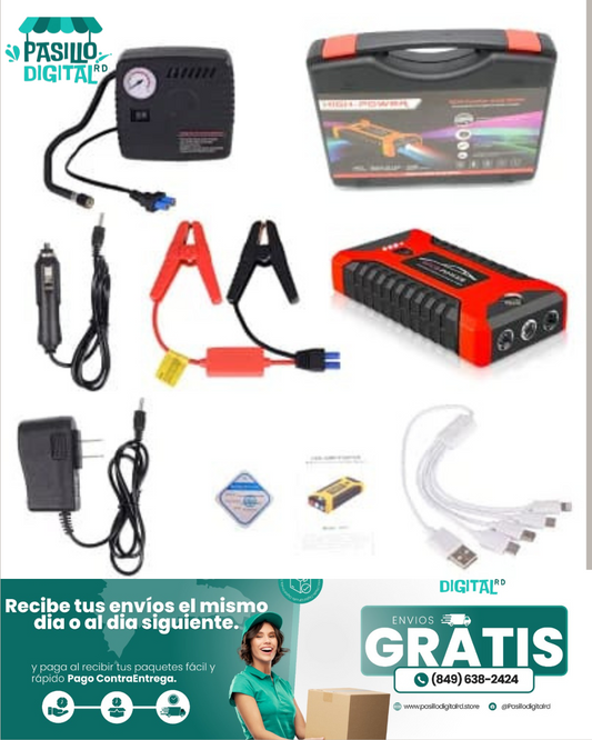 Kit Jumper de Batería y Compresor