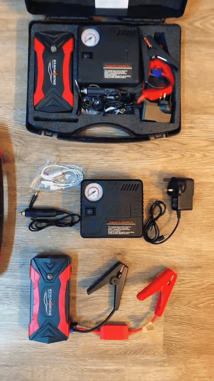 Kit Jumper de Batería y Compresor